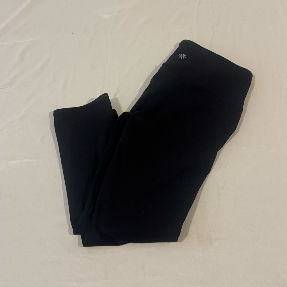 Athleta Black Cropped Leggings Small Tall ST Yoga Workout Pants